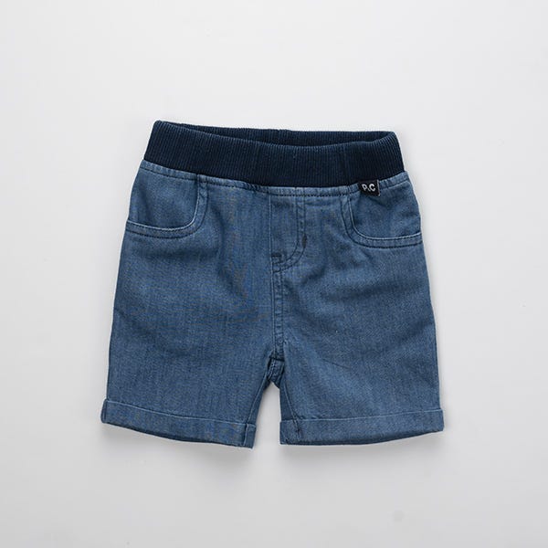 Pompelo Blue Boys Jeans Shorts with Pockets