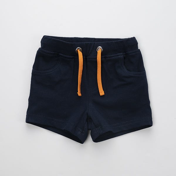 Pompelo Navy Shorts with Waist Band for Boys