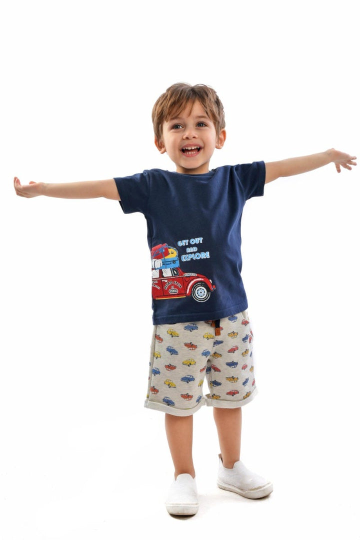 Junior Get Out and Explore Navy Boys T-Shirt
