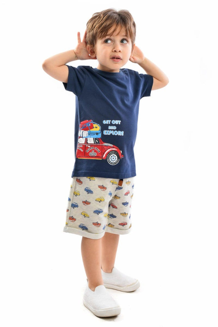 Junior Get Out and Explore Navy Boys T-Shirt