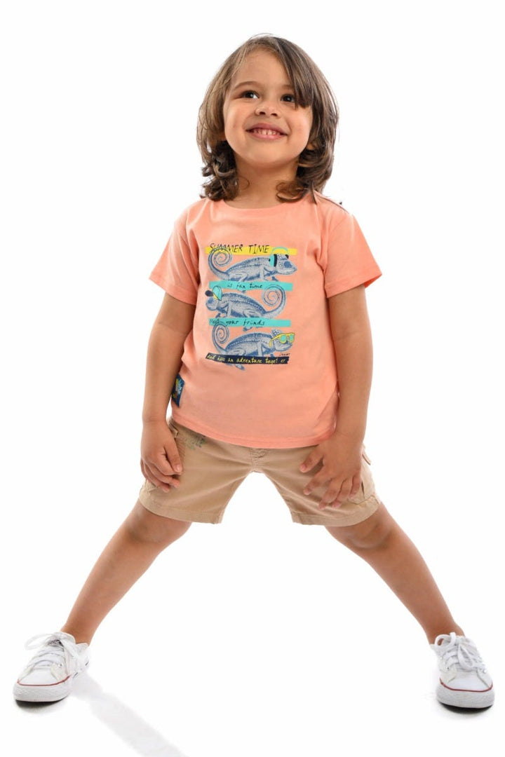 Junior Frog Orange T-Shirt for Boys