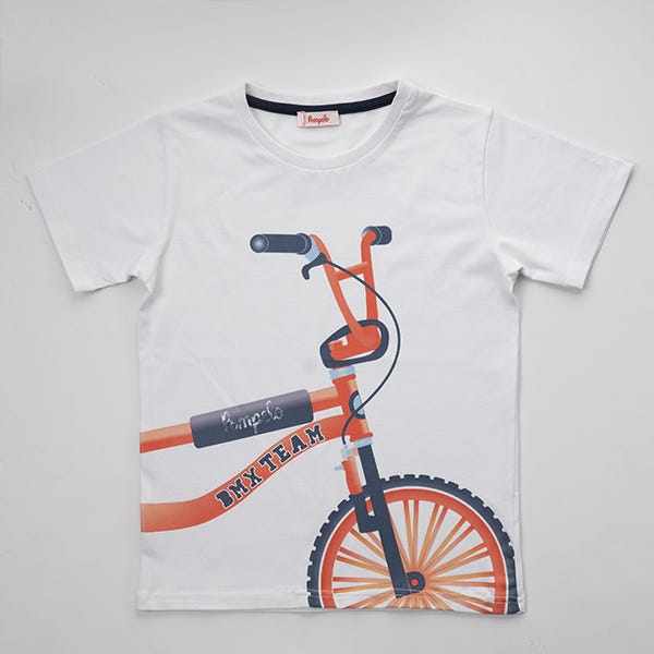 Pompelo Bike Short Sleeves T-Shirt for Boys