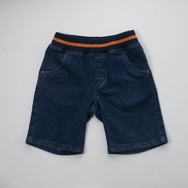 Pompelo Navy Jeans Bermuda with Pockets for Boys