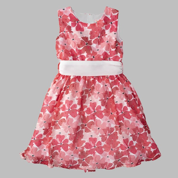 Pompelo Flowers Sleeveless Dress for Girls