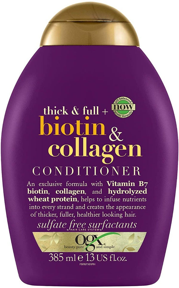 OGX Thick and Full Biotin and Collagen Conditioner - 385 ml