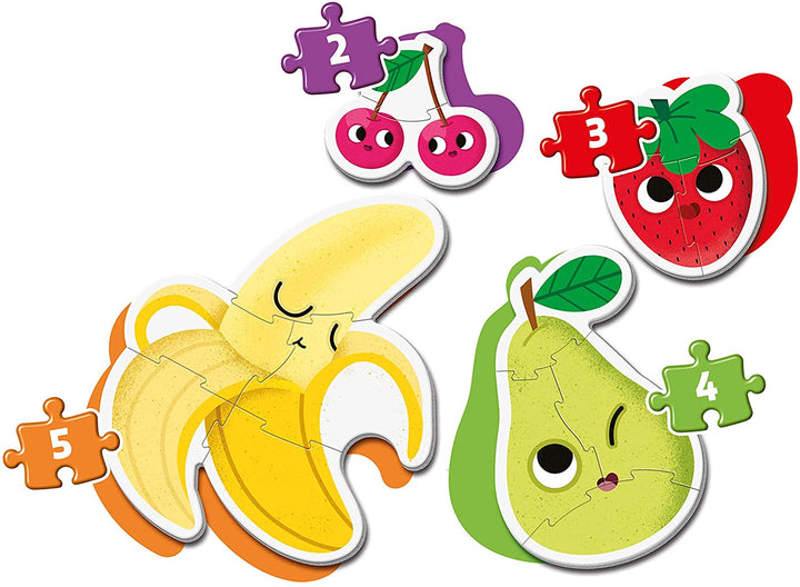 Clementoni Fruits My First Shaped Puzzles - 4 Puzzles