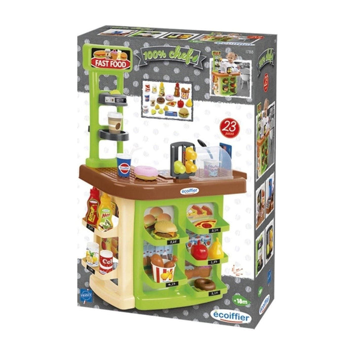 Ecoiffier Fast Food Playset - 23 Pieces