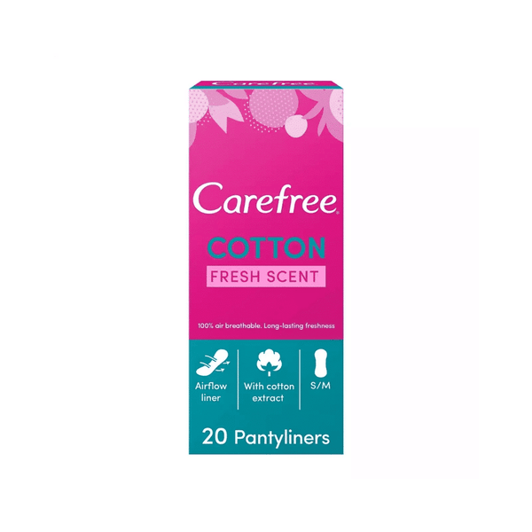 Carefree Fresh Scent Cotton Feel Pantyliners - 20 Pantyliners