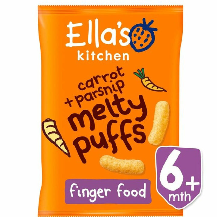 Ella's Kitchen Carrot and Parsnip Melty Puffs - 6+ Months - 20 gm