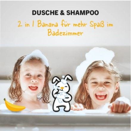 Sanosan Kids Banana Shower Gel and Shampoo - 400 ml