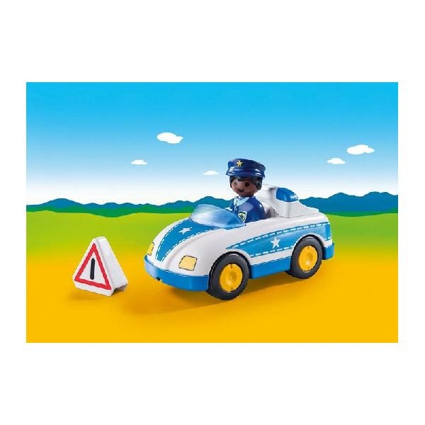 Playmobil 1.2.3 Police Car with Trailer Hitch