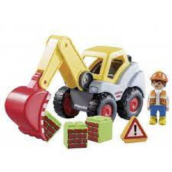 Playmobil 1.2.3 Shovel Excavator