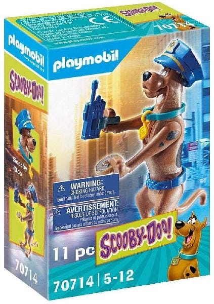 Playmobil Scooby-DOO Collectible Police Figure - 11 Pieces