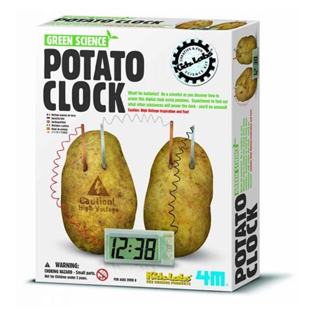 4M Kidz Labs Green Science Potato Digital Clock