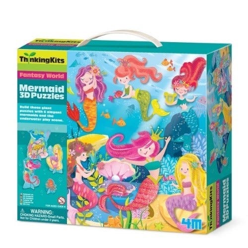 4M Thinking Kits Fantasy World Mermaid 3D Puzzles