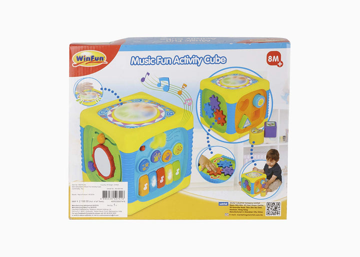 WinFun Music Fun Activity Cube Baby Toy
