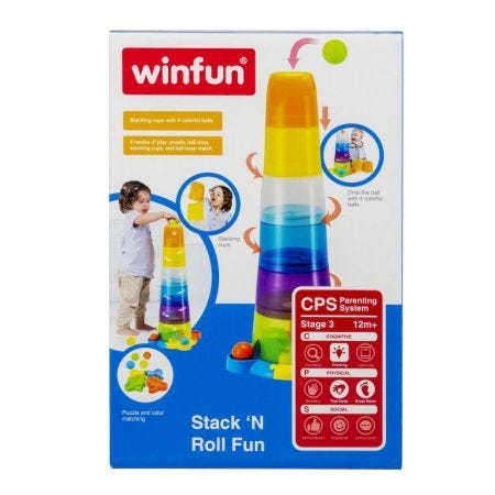 WinFun Stack 'N Roll Fun Baby Toy
