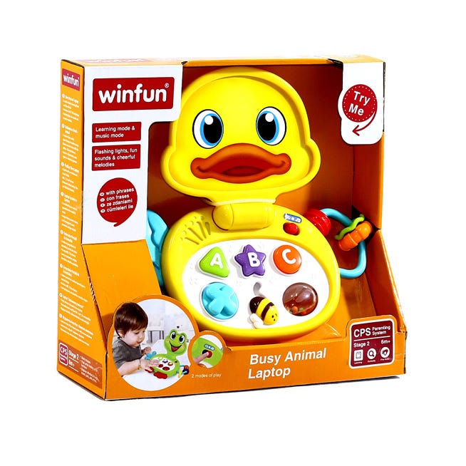 WinFun Busy Animal Laptop Toy - Duckling