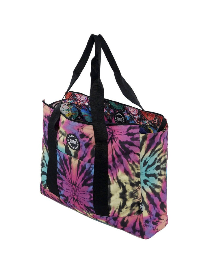 Cubs Paint Box and Neon Black Women Double Faced Tote Bag