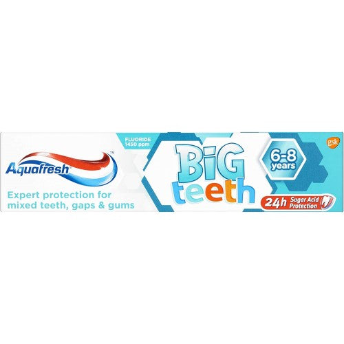 Aquafresh Toothpaste For Kids Big Teeth 6-8 Years 50Ml
