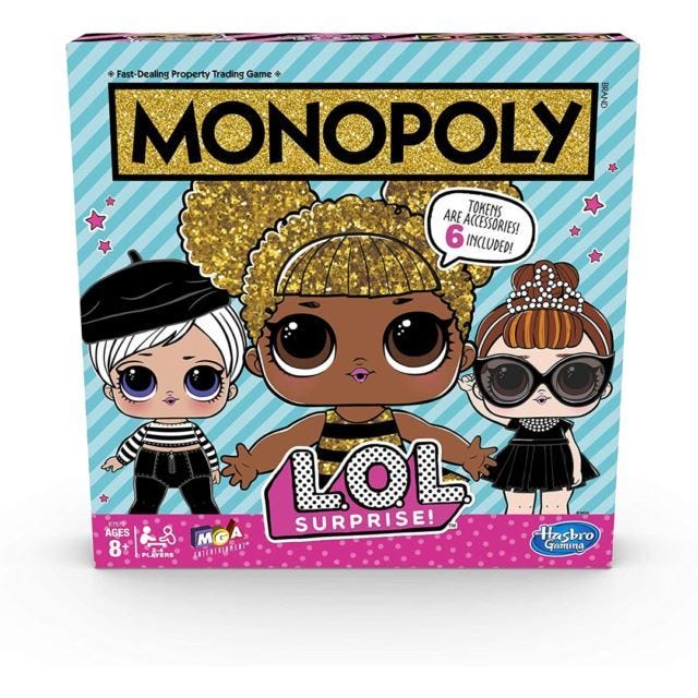 Monopoly L.O.L Surprise Edition Board Game 2-4 Players