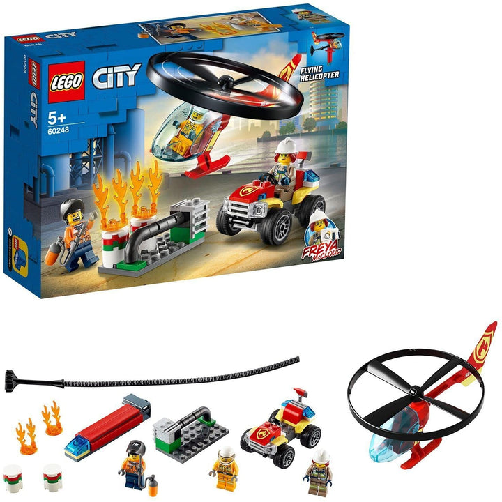 Lego City Fire Response Helicopter Kit - 93 Pieces