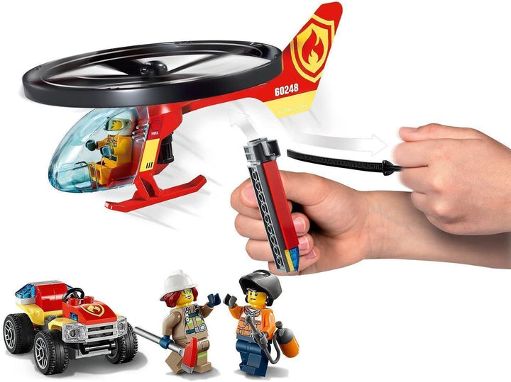 Lego City Fire Response Helicopter Kit - 93 Pieces
