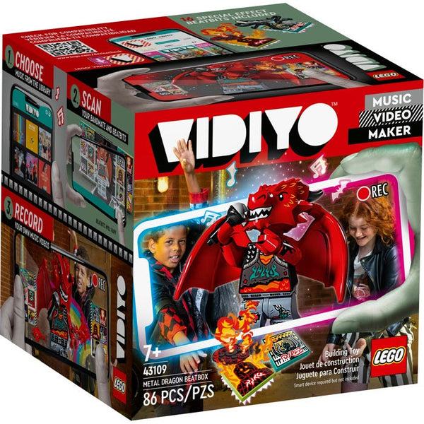 Lego Vidiyo Metal Dragon BeatBox Music Video Maker Toy - 86 Pieces