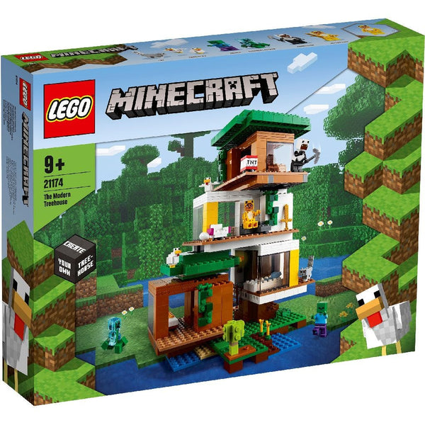 Lego Minecraft The Modern Treehouse Collectible Model with Creeper Figure - 909 Pieces