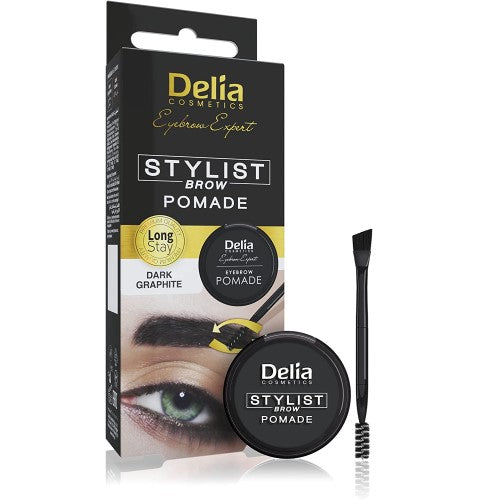 Delia Eyebrow Pomade Dark 12Ml