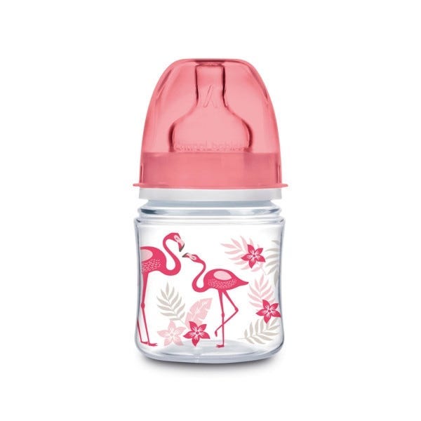 Canpol Babies Flamingo Anti-Colic Bottle - 0+ Months - 120 ml - Pink