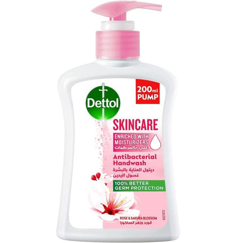 Dettol Handwash Skincare Anti-Bacterial Liquid Soap 200Ml