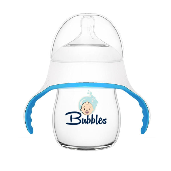 Bubbles Natural Baby Feeding Bottle with Handles - 150 ml