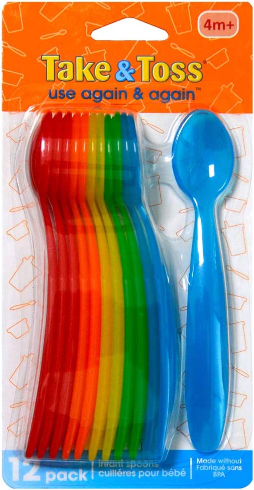 The First Years Take & Toss Infant Spoons Pack of 12