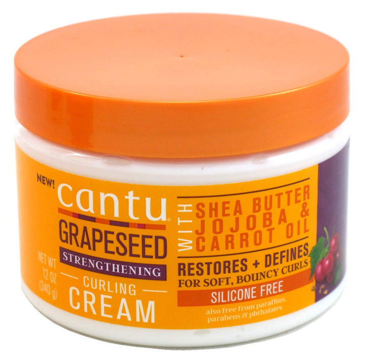 Cantu Grapeseed Strengthening Curling Cream - 340 gm