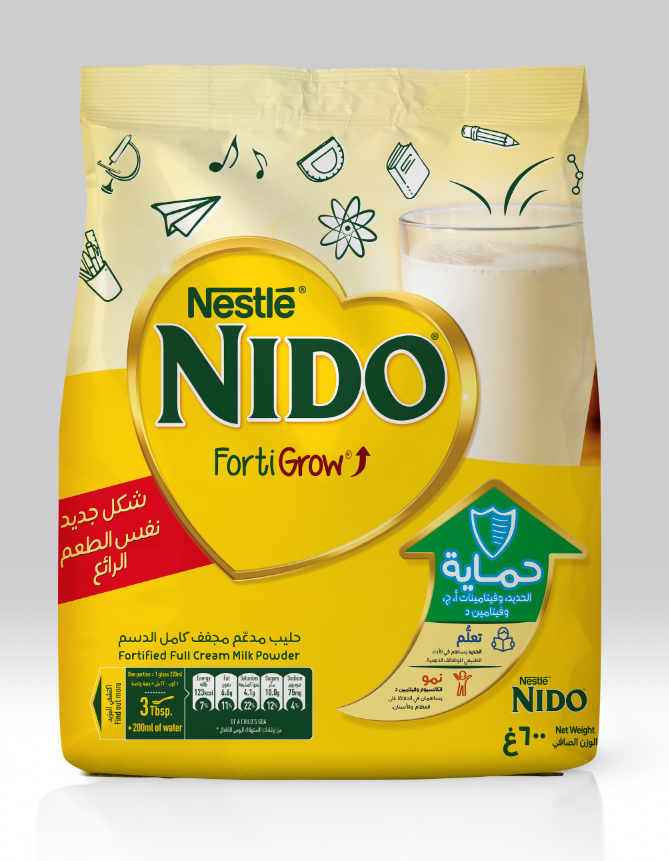 Nido Forti Grow Full Cream Milk Powder - 600 gm