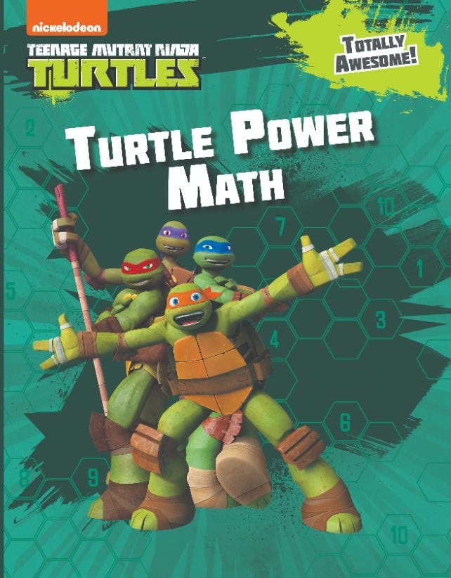 Nickelodeon Turtle Power Learning Math Book