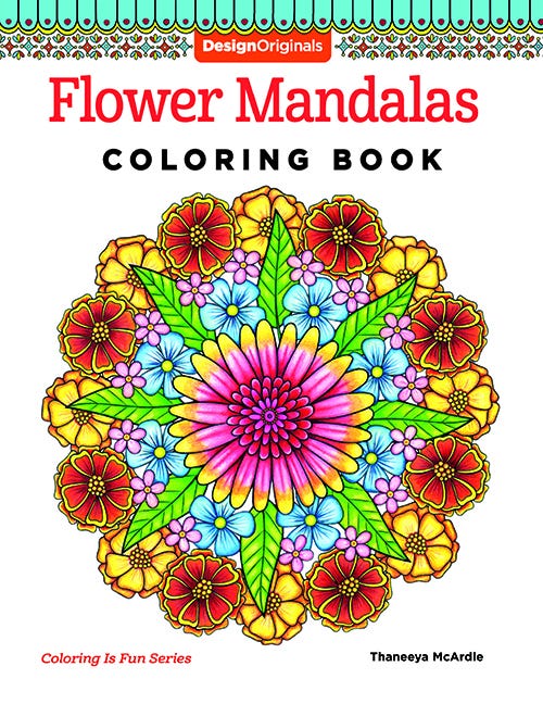 Flower Mandalas No. 8 Coloring Book