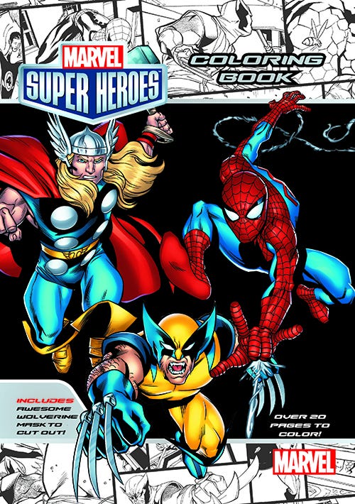 Marvel Superheros Coloring Book