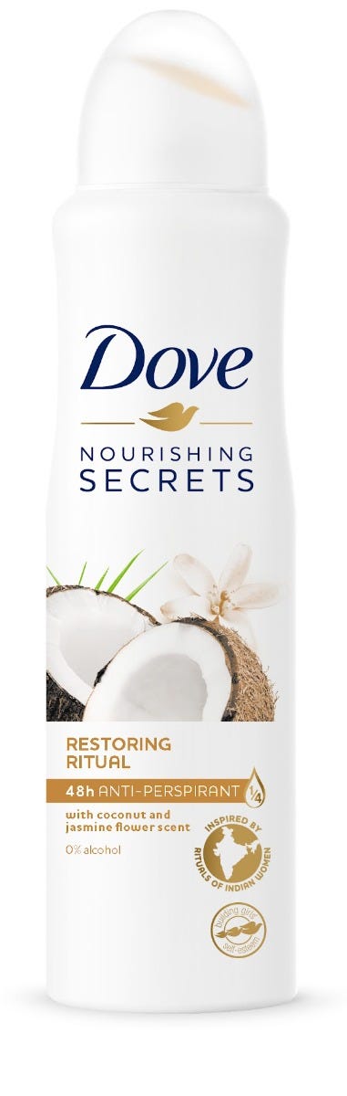Dove Aerosol Coconut and Jasmine - 150 ml