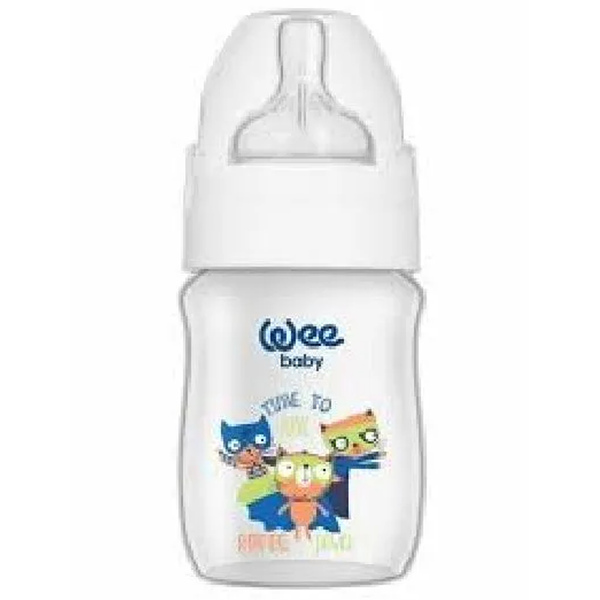 Wee Baby Super Power Feeding Bottle - 250 ml - White