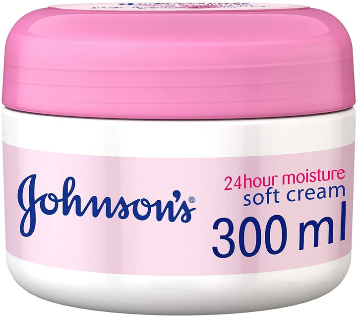 Johnson's 24-Hour Moisture Soft Cream - 300 ml
