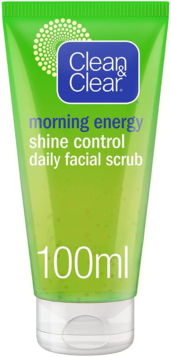Clean and Clear Morning Energy Shine Control Facial Scrub - 100 ml
