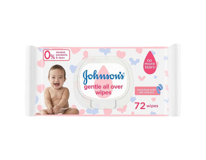 Johnson s Gentle All Over Wipes for Kids - 72 Wipes