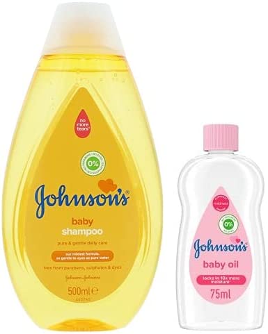 Johnson's Baby Shampoo and Baby Oil - 500 ml +200 ml