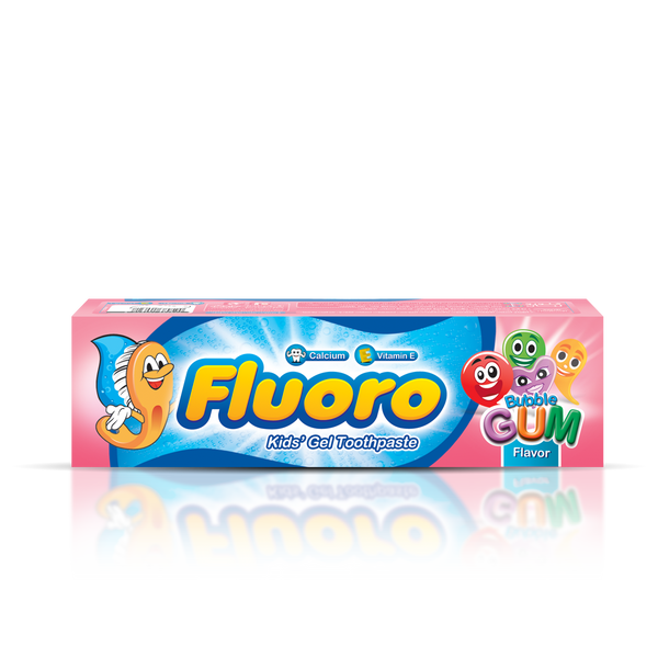 Eva Fluoro Kids Toothpaste with Bubble Gum Flavour - 50 gm