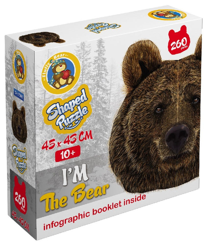 Fluffy Bear Bear Shaped Puzzle - 260 Pieces