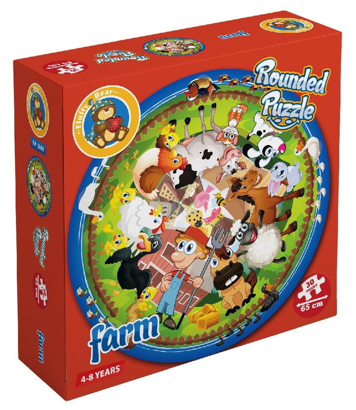 Fluffy Bear Farm Rounded Puzzle - 30 Pieces