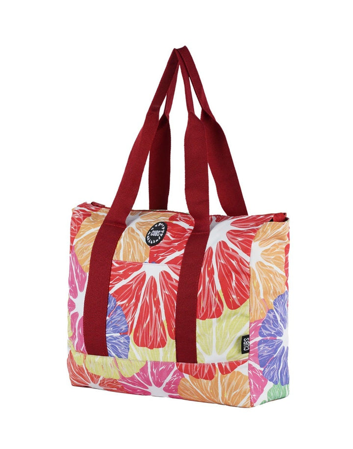 Cubs Pink Latte and Summer Fruits Women Double Faced Tote Bag