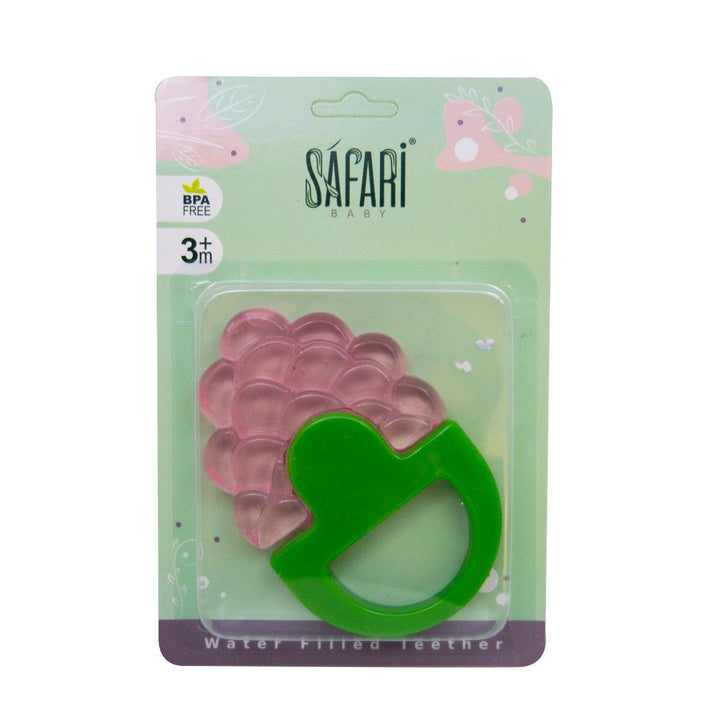 Safari Grapes Water Teether with Rattle - Green and Purple
